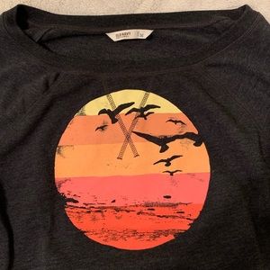 Old Navy 3/4 Sleeve Crew Sweatshirt